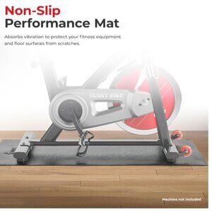 Health & Fitness Non-Slip Home Gym Mat | Black | 4' x 2'